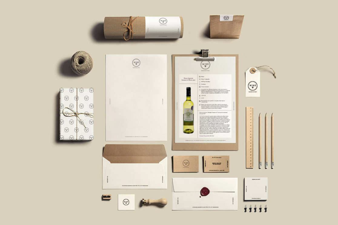 Identità visiva Wino - Brand - Itaca freelance